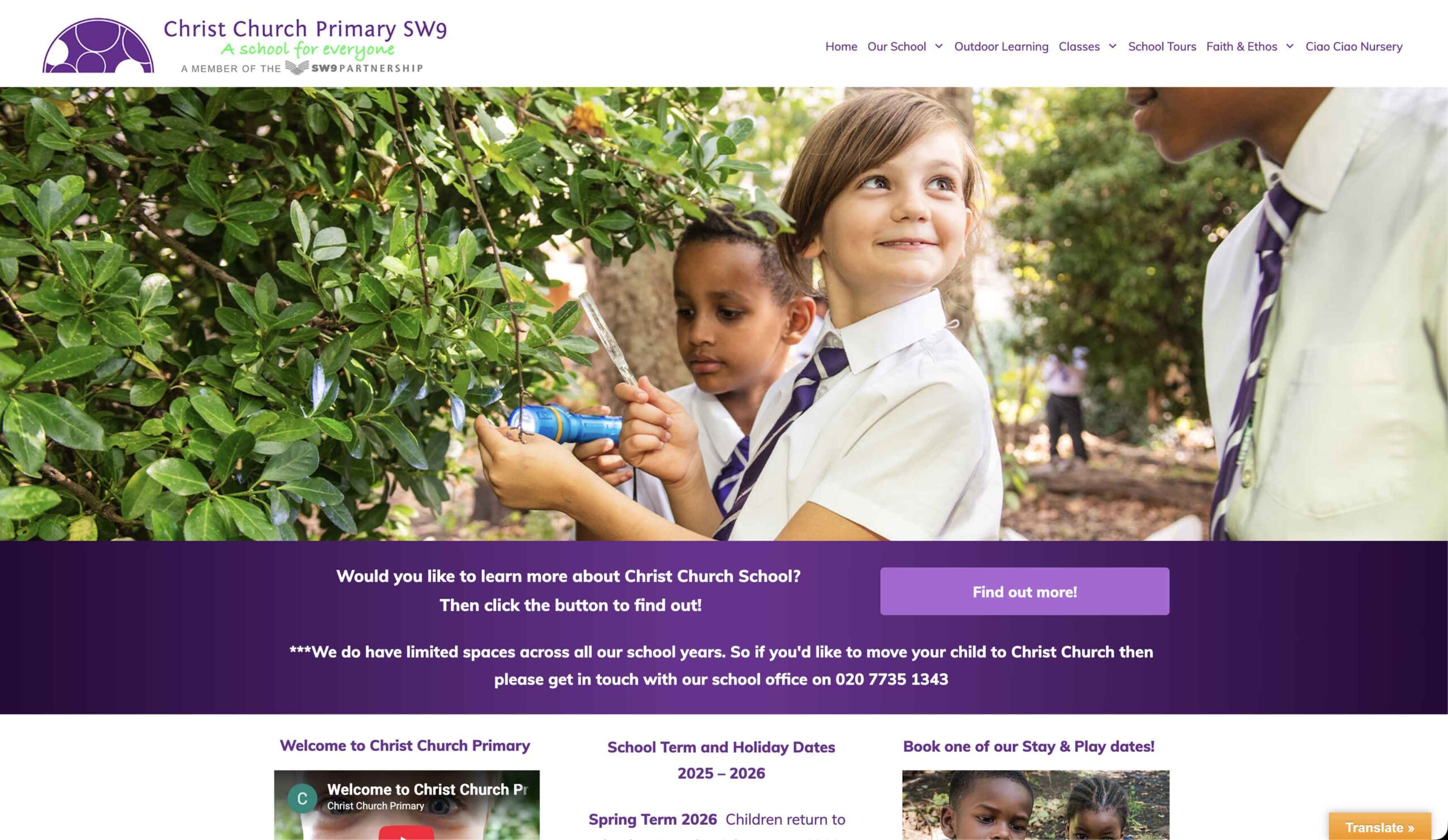 Christ Church School Website