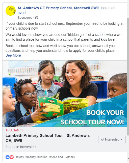 facebook-event-ad-for-school-with-falling-roll
